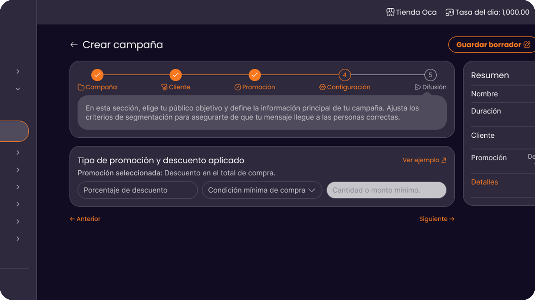 Resumen ventas